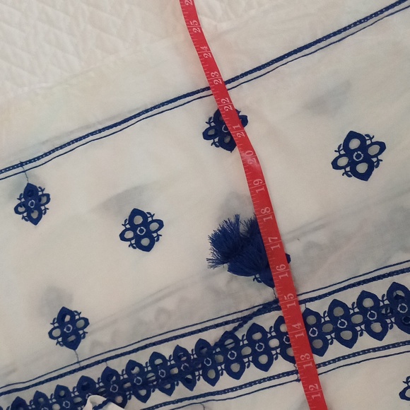 🔥🔥🔥J. CREW embroidered tassel cotton tunic M India - Picture 10 of 13